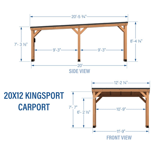 20x12 Kingsport Carport